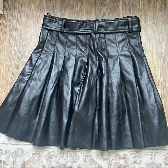 Lost + Wander Black Faux Leather Mini Skirt - Picture 5 of 8